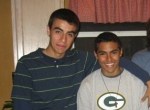 Caique and I at my 18th Birthday. The next year I had to say goodbye to him after being deported back.